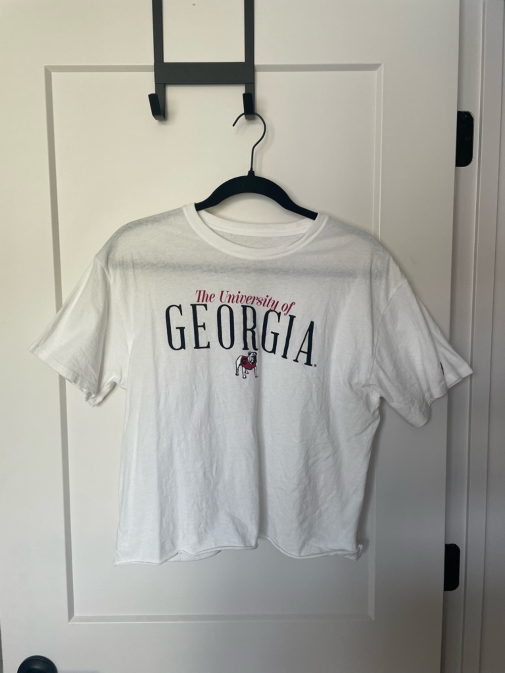 University of Georgia White Crop Top